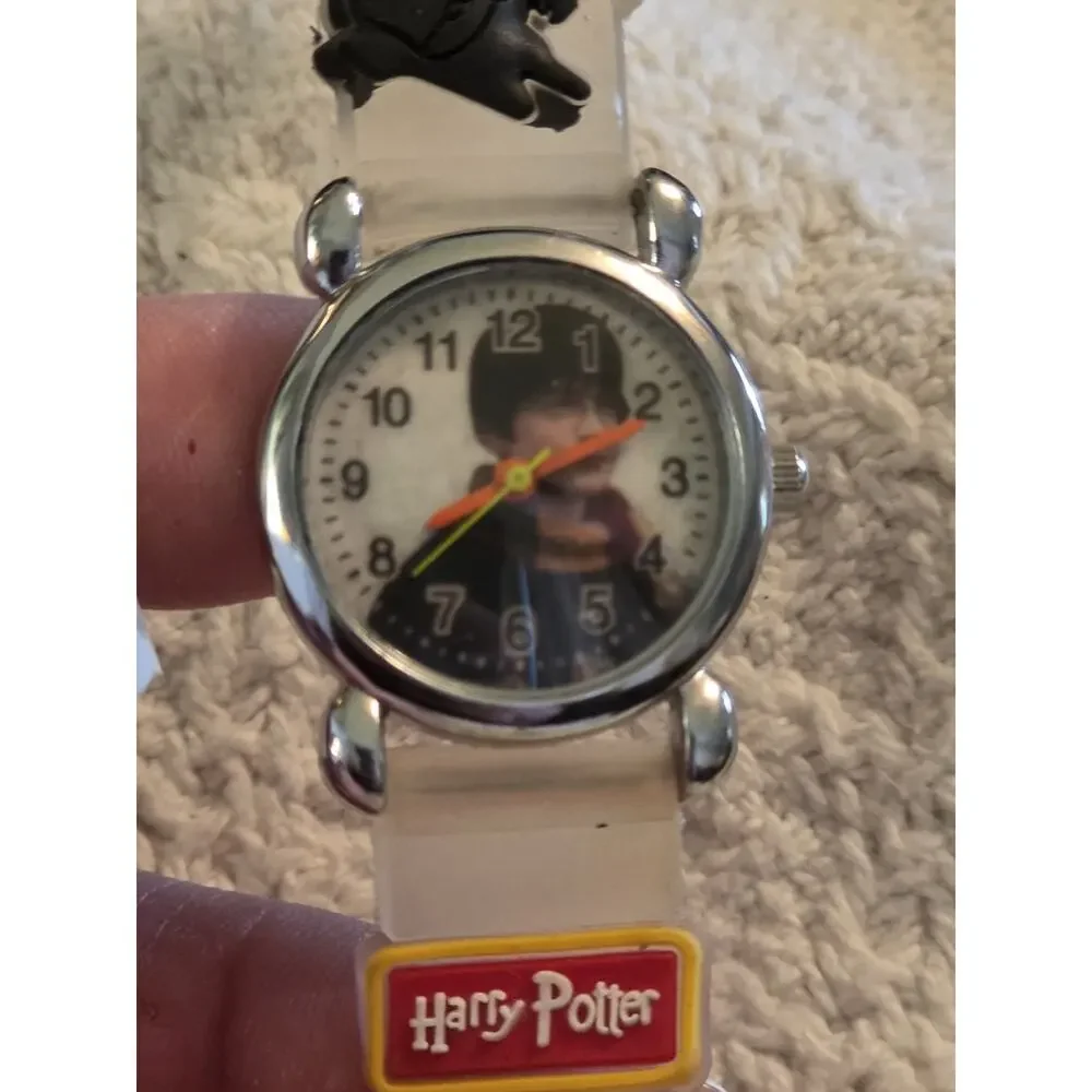 Harry Potter Watch Clear White Band Water Resistant Stainless Steel 7